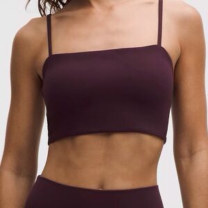 Lululemon Nulu Paisley Yoga Bra-BLPM Black Plum-New With Tags